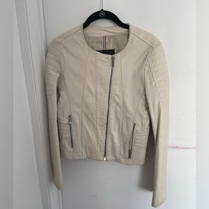 White Leather Jacket